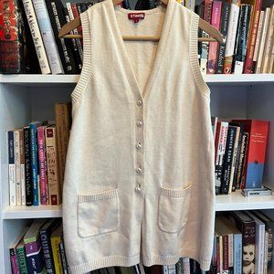 STAUD  Jo Cotton-Blend Sweater Vest